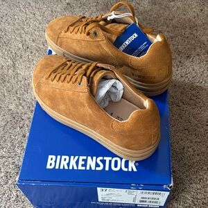 Birkenstock Tan Suede Women's Sneakers